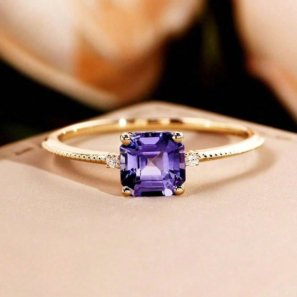 Copper Ring with Zirconia for Daily & Wedding Wear
